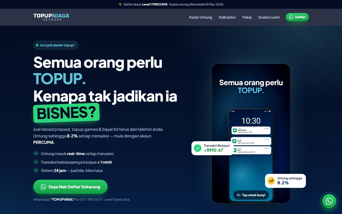 Topup Niaga